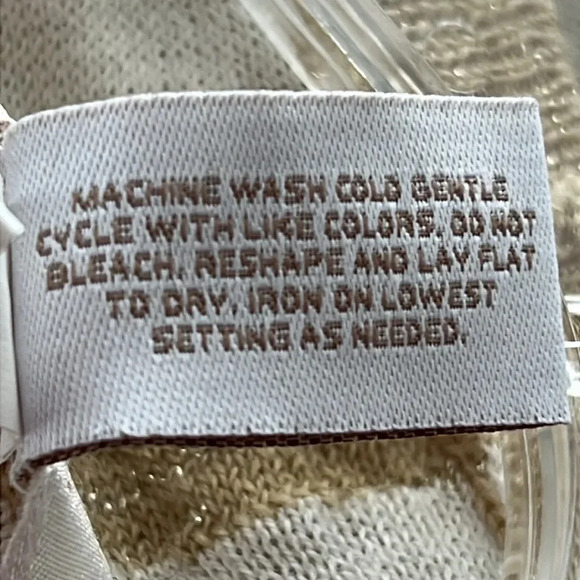 Chico’s Zebra Shimmer Fortune Cardigan Sweater Wool Blend Size 3 (US XL/16) NWT - Picture 9 of 11